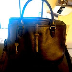 Fossil Ryder leather satchel